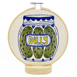 Hook Line Tinker - PICKLES - Complete Embroidery Kit