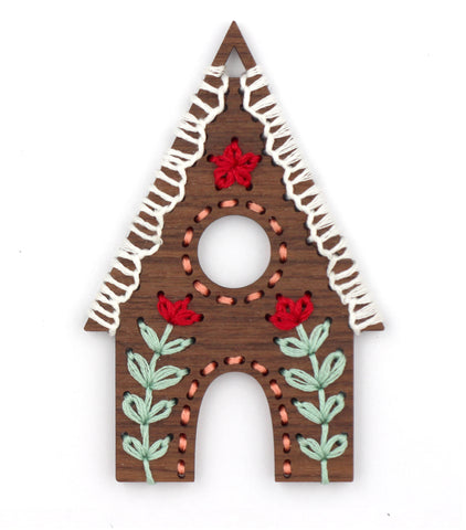 Kiriki Press - GINGERBREAD HOUSE - DIY Stitched Ornament Kit