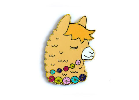 Kiriki Press - LLAMA - Magnetic Needle Minder - Enamel