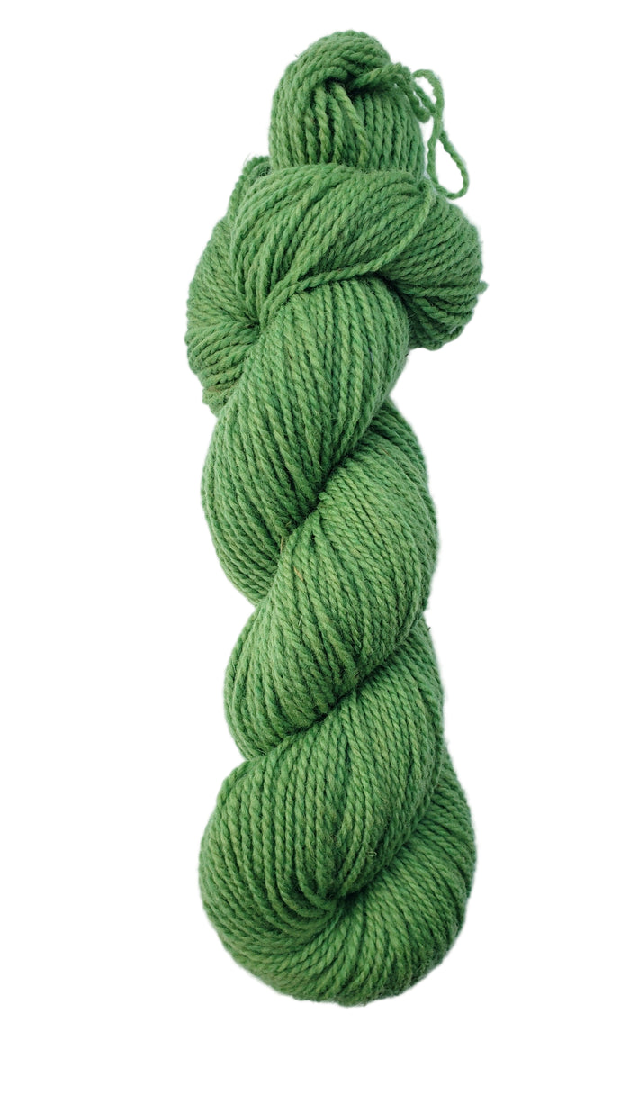 ISLAND WOOL - SPRING GREEN - 2 Ply Worsted Yarn 100% Wool 100gr