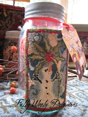 FWP - KISS ME UNDER THE HOLLY - #1406 - Punch Needle Digital Pattern