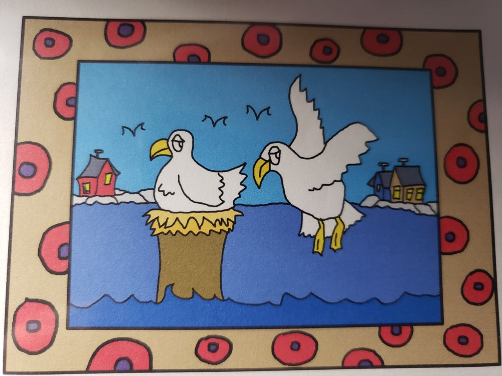 Seagulls - Rug Hooking Paper Pattern - Shelly Atkinson