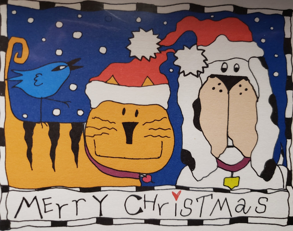 Merry Christmas - Rug Hooking Paper Pattern - Shelly Atkinson