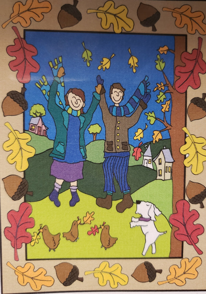 Fall Leaves - Rug Hooking Paper Pattern - Shelly Atkinson