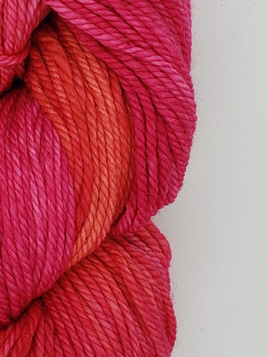 Back Country - ITALIAN ROSE - Hand Dyed Chunky Yarn 4 ounces/125g