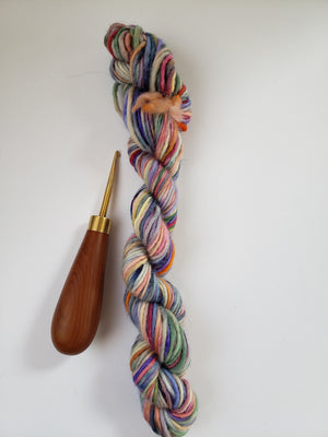 MULTICOLOUR 1  Yarn - 100% Wool Aran Weight Yarn 1.0 oz/20gr