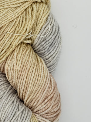 Woolie Silk - IVORY - Hand Dyed Yarn 3.5 ounces/100g