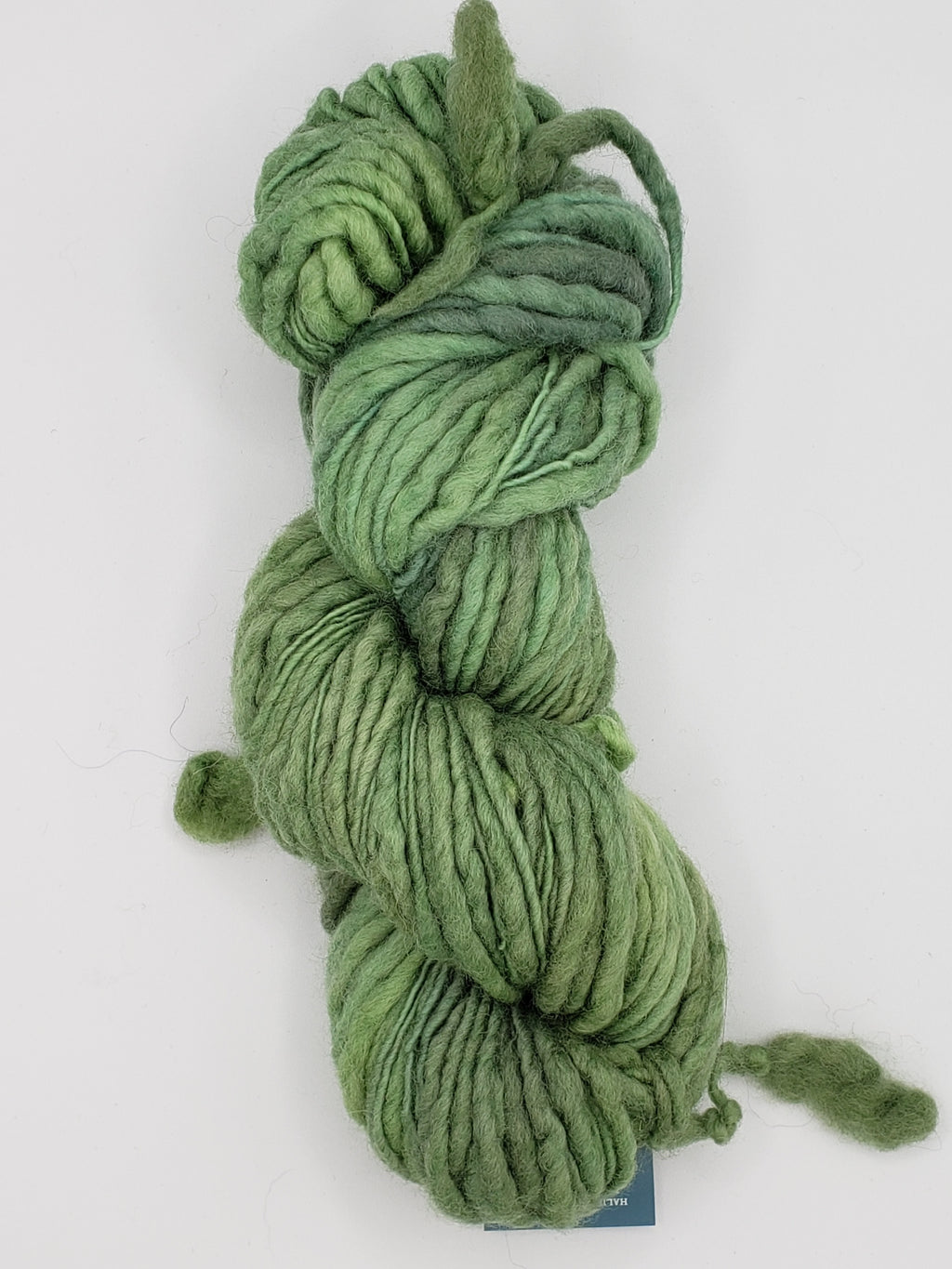 Slubby - WASABI -  Merino/Blue Face Leicester - Hand Dyed Textured Yarn Thick and Thin  -  Variegated Shades