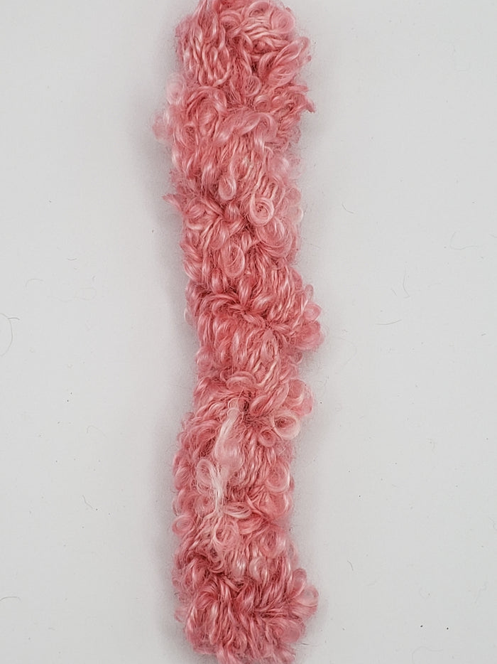 Mohair Loopy Locks - BUBBLE BATH - 1101 Hand Dyed Boucle Yarn B2