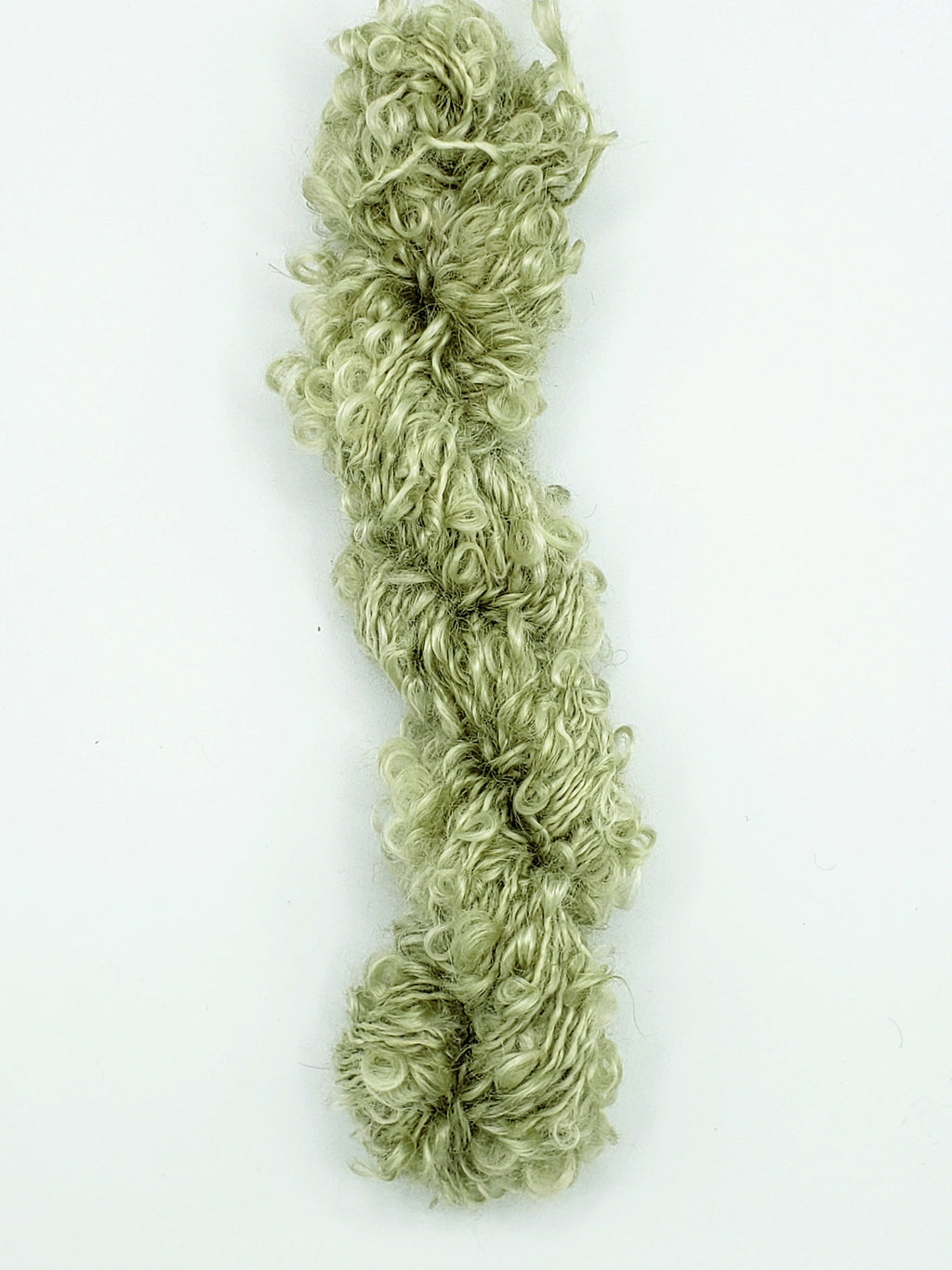 Mohair Loopy Locks - LICHEN - 4002 Hand Dyed Boucle Yarn B2
