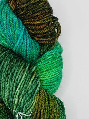 Back Country - SUMMER FIELDS - OOAK Hand Dyed Chunky Yarn 4 ounces/125g