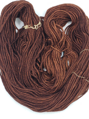 Back Country - CHOCOLATE - Hand Dyed Chunky Yarn 4 ounces/125g