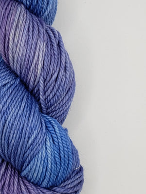 Back Country - PERIWINKLE - Hand Dyed Chunky Yarn 4 ounces/125g