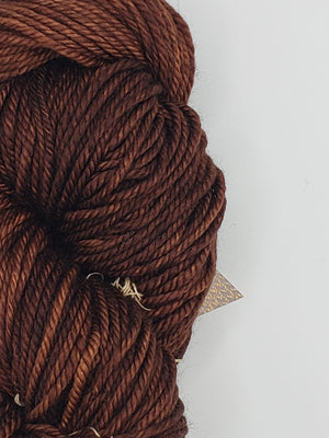 Back Country - CHOCOLATE - Hand Dyed Chunky Yarn 4 ounces/125g