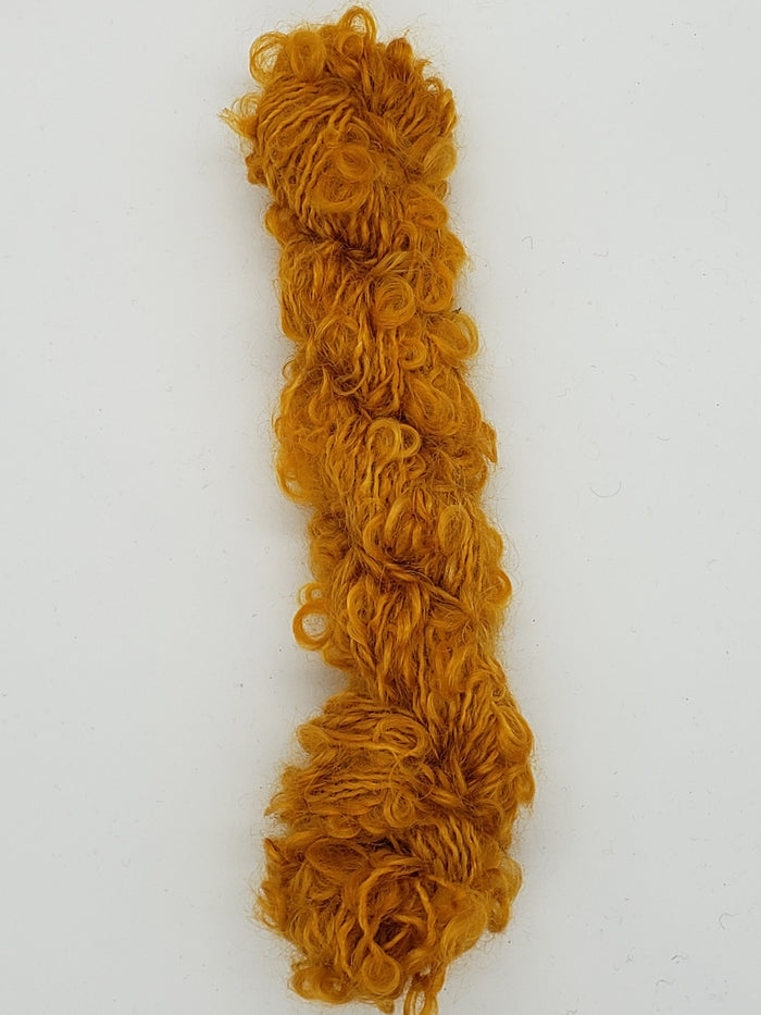 Mohair Loopy Locks - SUNFLOWER - 2190 Hand Dyed Boucle Yarn B1
