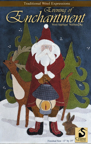 EVENING OF ENCHANTMENT - Wool Applique Pattern - Wall Hanging