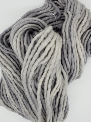 Flouf - CLIFF - 100% Merino Chunky - Fleece Artist Hand Dyed Yarn - Grey