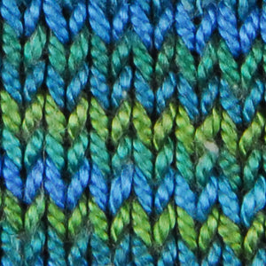 Woolie Silk - LAND AND SKY - Fleece Artist Hand Dyed Yarn Nova Scotia