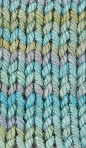 Silky Curly Locks - NOVEMBER SKY - Hand Dyed Textured Yarn