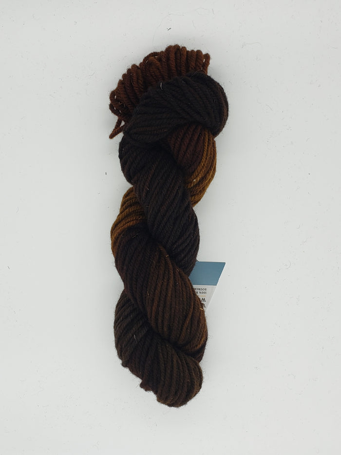 Wonder Woolen - EARTH -  Fleece Artist Hand Dyed Yarn - Shades of Brown