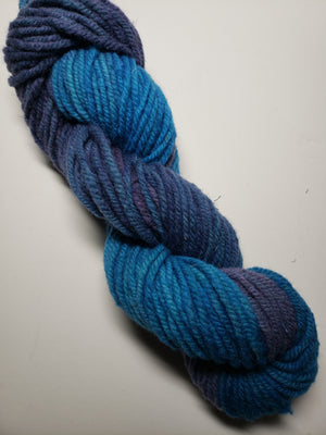 Wonder Woolen - OCEAN- Fleece Artist Hand Dyed Yarn - Shades of Blue