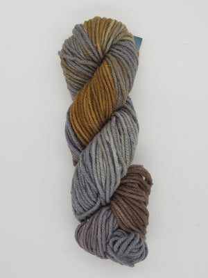 Wonder Woolen - PEWTER -  Fleece Artist Hand Dyed Yarn