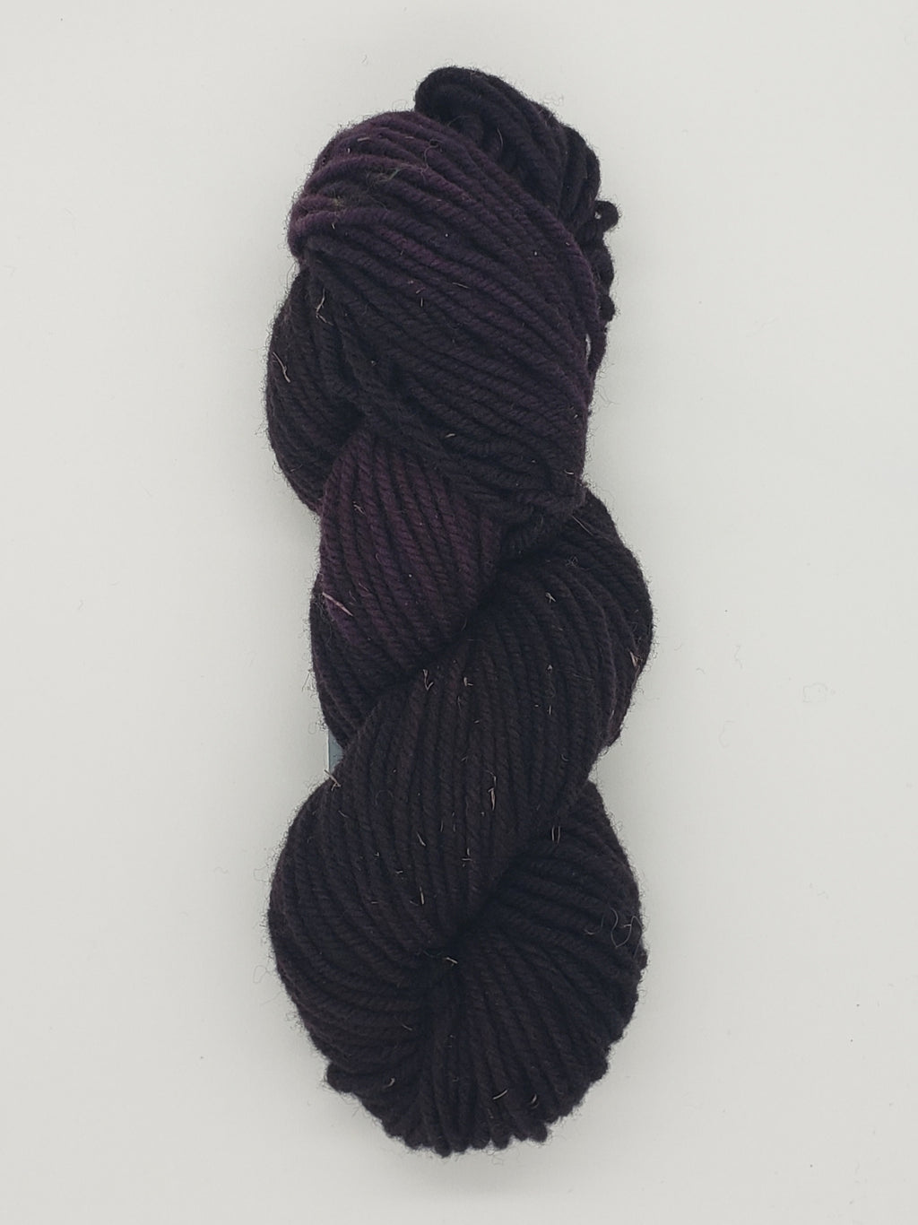 Wonder Woolen - PLUM - Fleece Artist Hand Dyed Yarn - Shades of Purple
