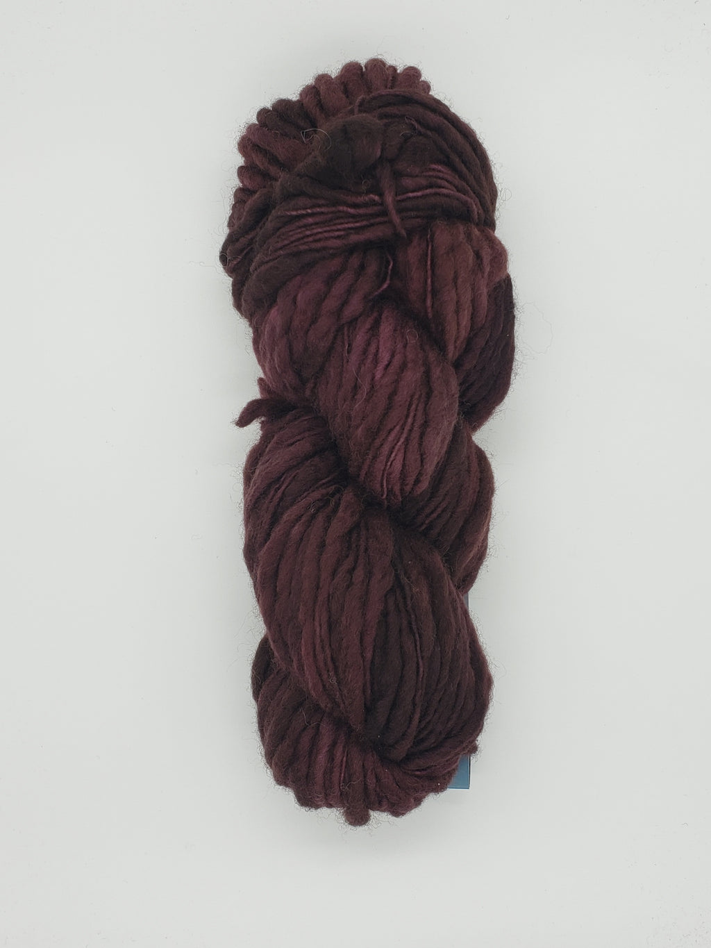 Slubby - PLUM -  Merino/Blue Face Leicester - Hand Dyed Textured Yarn Thick and Thin  - Variegated Shades