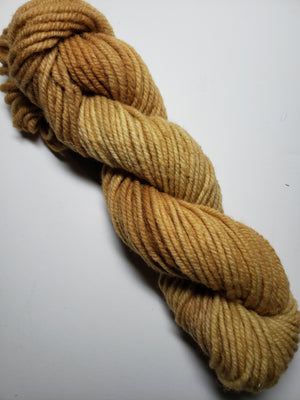 Wonder Woolen - STRAW - Fleece Artist Hand Dyed Yarn - Shades of Yellow