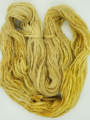 Slubby - STRAW -  Merino/Blue Face Leicester - Hand Dyed Textured Yarn Thick and Thin  - Variegated Shades