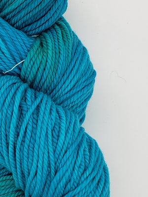 Back Country - TOPAZ - Hand Dyed Chunky Yarn 4 ounces/125g