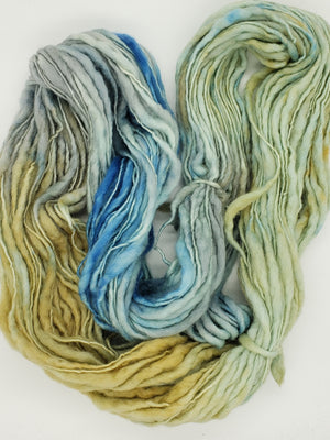 Slubby - TUNDRA -  Merino/Blue Face Leicester - Hand Dyed Textured Yarn Thick and Thin  - Variegated Shades
