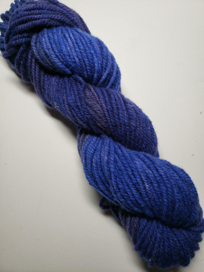 Wonder Woolen - VIOLETTA - Fleece Artist Hand Dyed Yarn - Shades of Purple