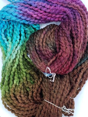 Crimp - FOREST FAERIE - Hand Dyed Chunky Textured Yarn - Landscape Shades