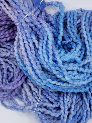 Crimp - PERIWINKLE - Hand Dyed Chunky Textured Yarn - Landscape Shades