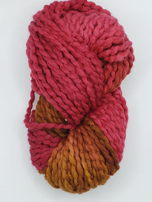 Crimp - RED MAPLE - Hand Dyed Chunky Textured Yarn - Landscape Shades