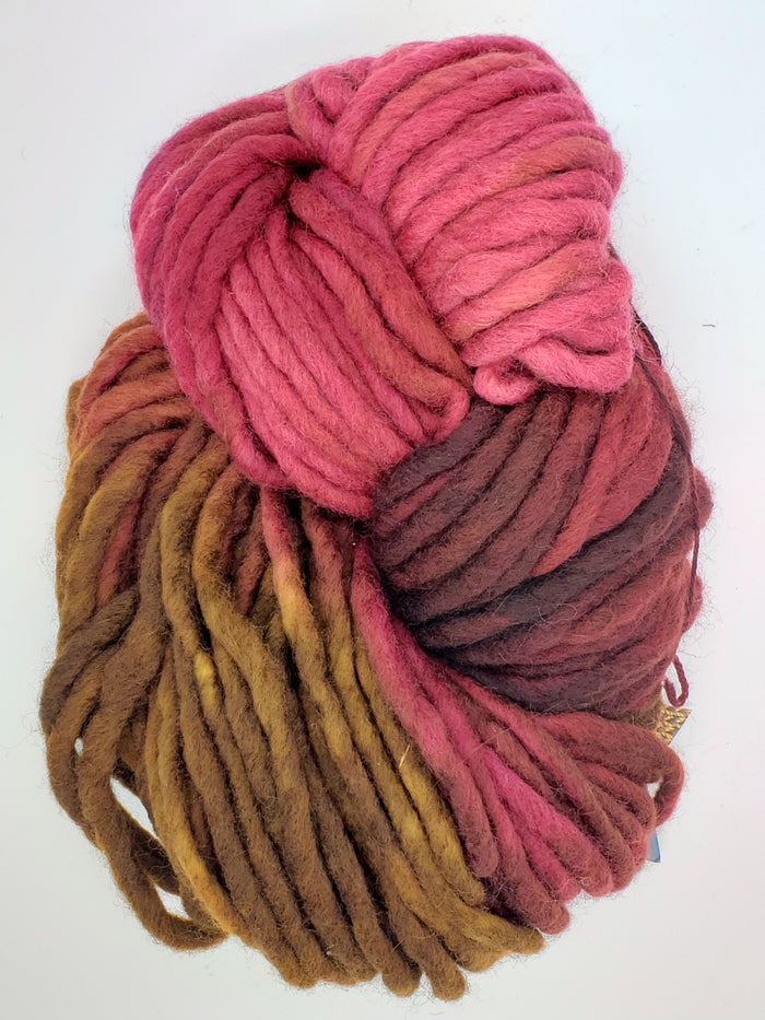 Flouf - RED MAPLE - 100% Merino Chunky - Fleece Artist Hand Dyed Yarn -