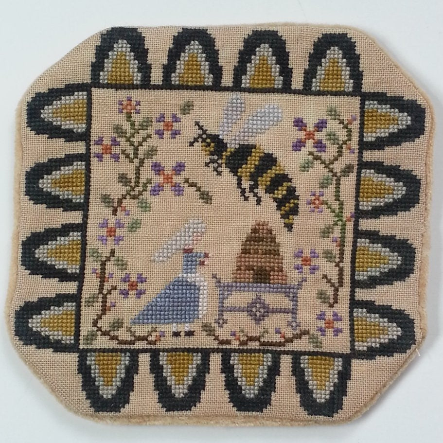 Telling the Bees - Candle Mat Cross Stitch Digital Pattern - Penny Series