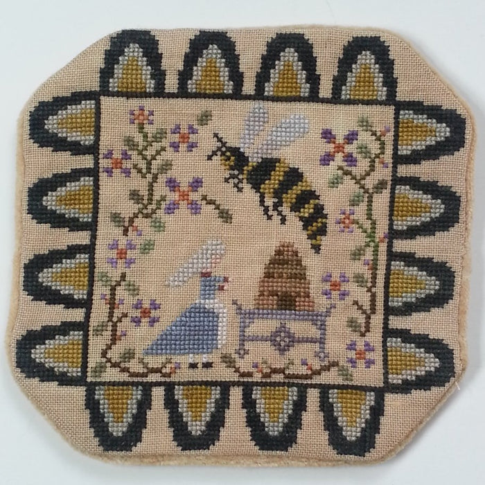 Telling the Bees - Candle Mat Cross Stitch Digital Pattern - Penny Series