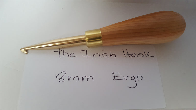 Irish Rug Hook ERGO Regular Length Shank 8mm Size – Red Sand Fibre Art ...