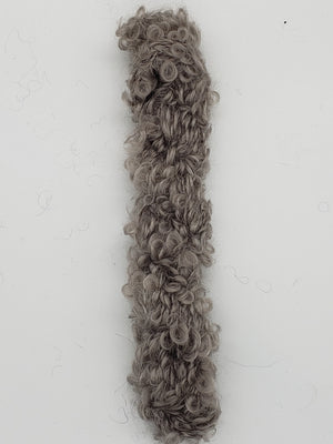 Mohair Loopy Locks - FOG - 1303 Hand Dyed Boucle Yarn B1