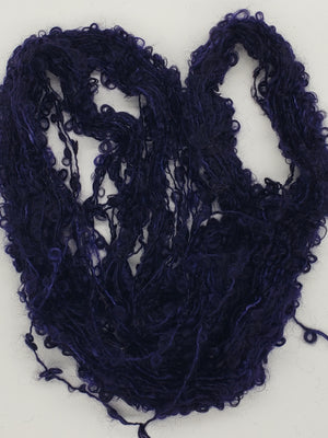Mohair Loopy Locks - DARK VIOLETTE - 2169 Hand Dyed Boucle Yarn B2