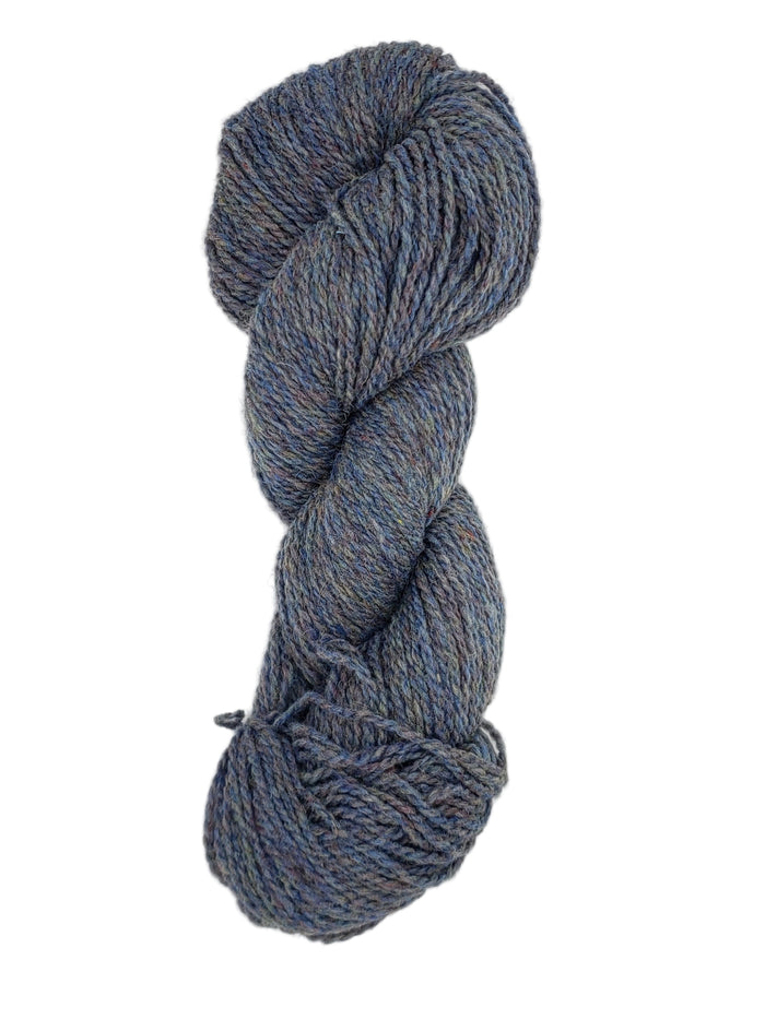 ISLAND WOOL - BLUE HEATHER - 2 Ply Worsted Yarn 100% Wool 100gr