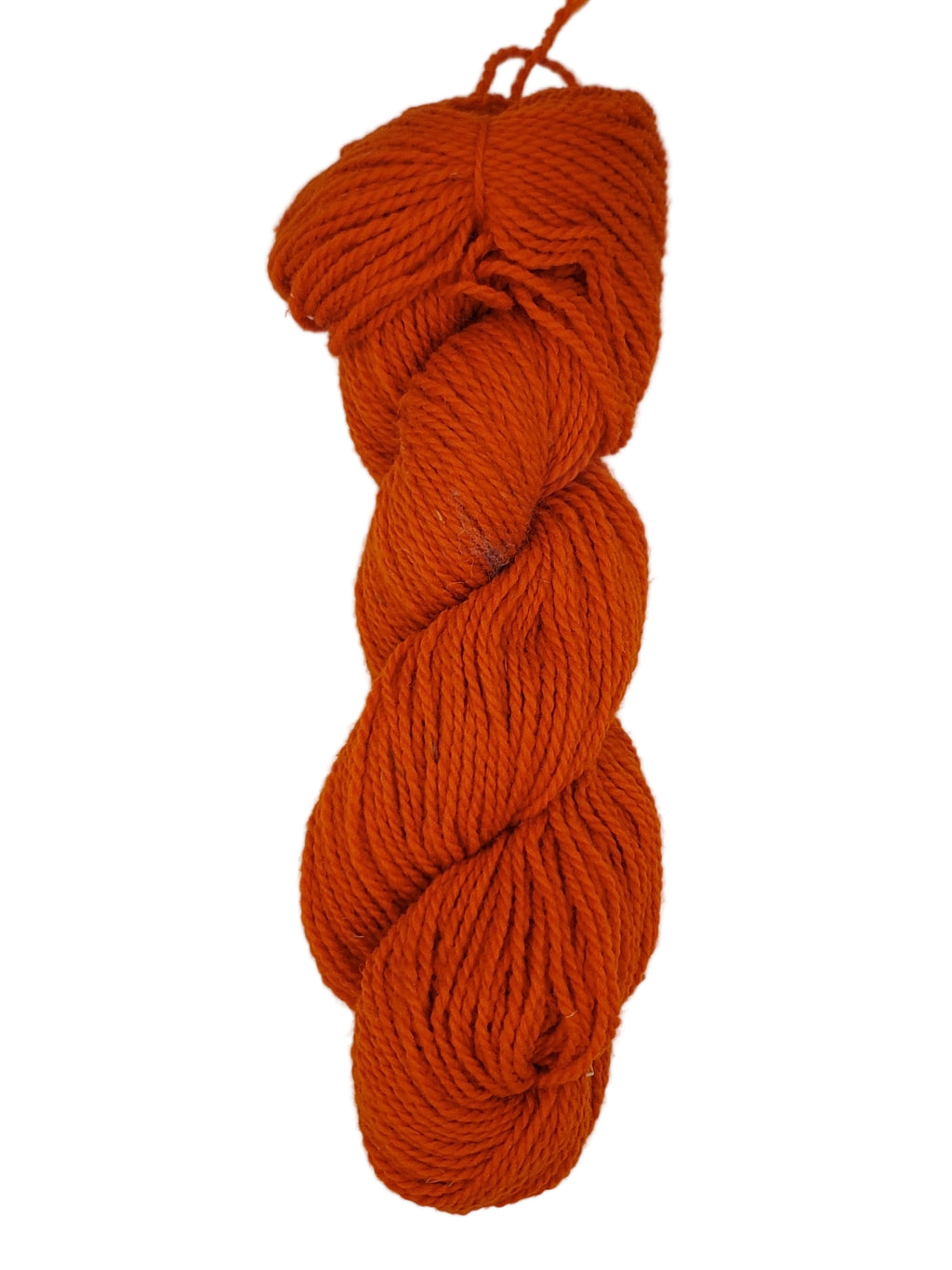 ISLAND WOOL - BRIGHT ORANGE - 2 Ply Worsted Yarn 100% Wool 100gr