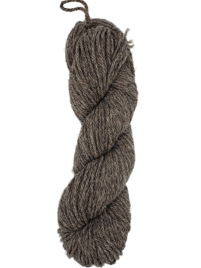 ISLAND WOOL - BROWN HEATHER - 2 Ply Worsted Yarn 100% Wool 100gr