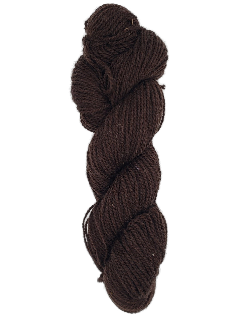 ISLAND WOOL - CHOCOLATE - 2 Ply Worsted Yarn 100% Wool 100gr