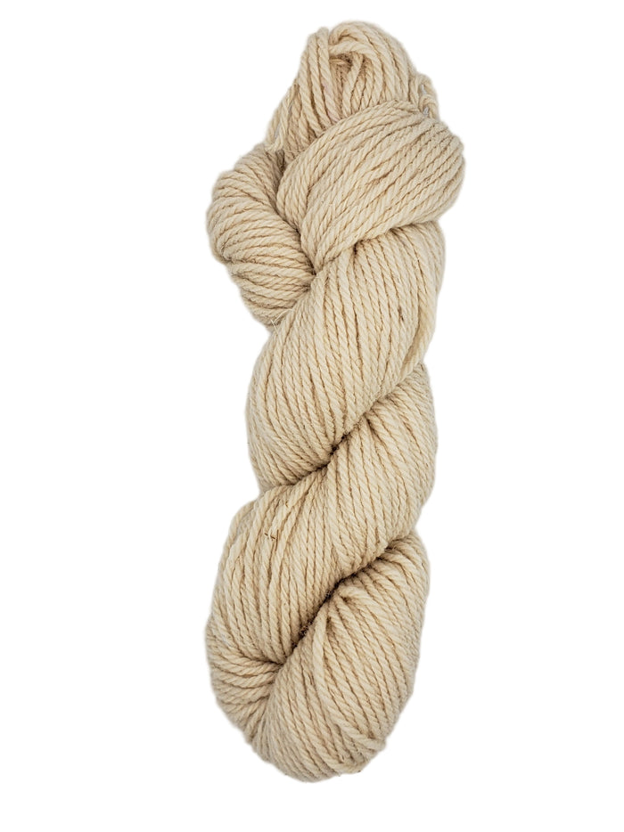 ISLAND WOOL - NATURAL - 2 Ply Worsted Yarn 100% Wool 100gr
