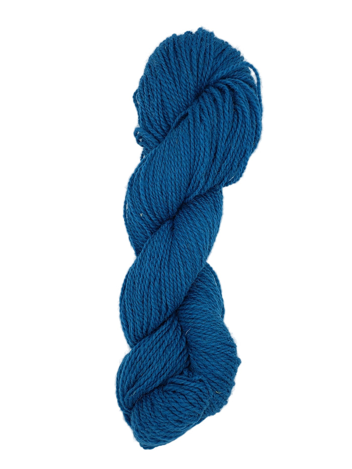ISLAND WOOL - ROYAL BLUE- 2 Ply Worsted Yarn 100% Wool 100gr