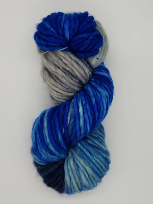 MERINO DREAM - ISLAND BLUE JAY - Merino Chunky -  Hand Dyed Yarn