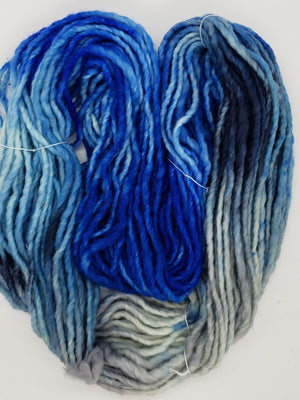 MERINO DREAM - ISLAND BLUE JAY - Merino Chunky -  Hand Dyed Yarn